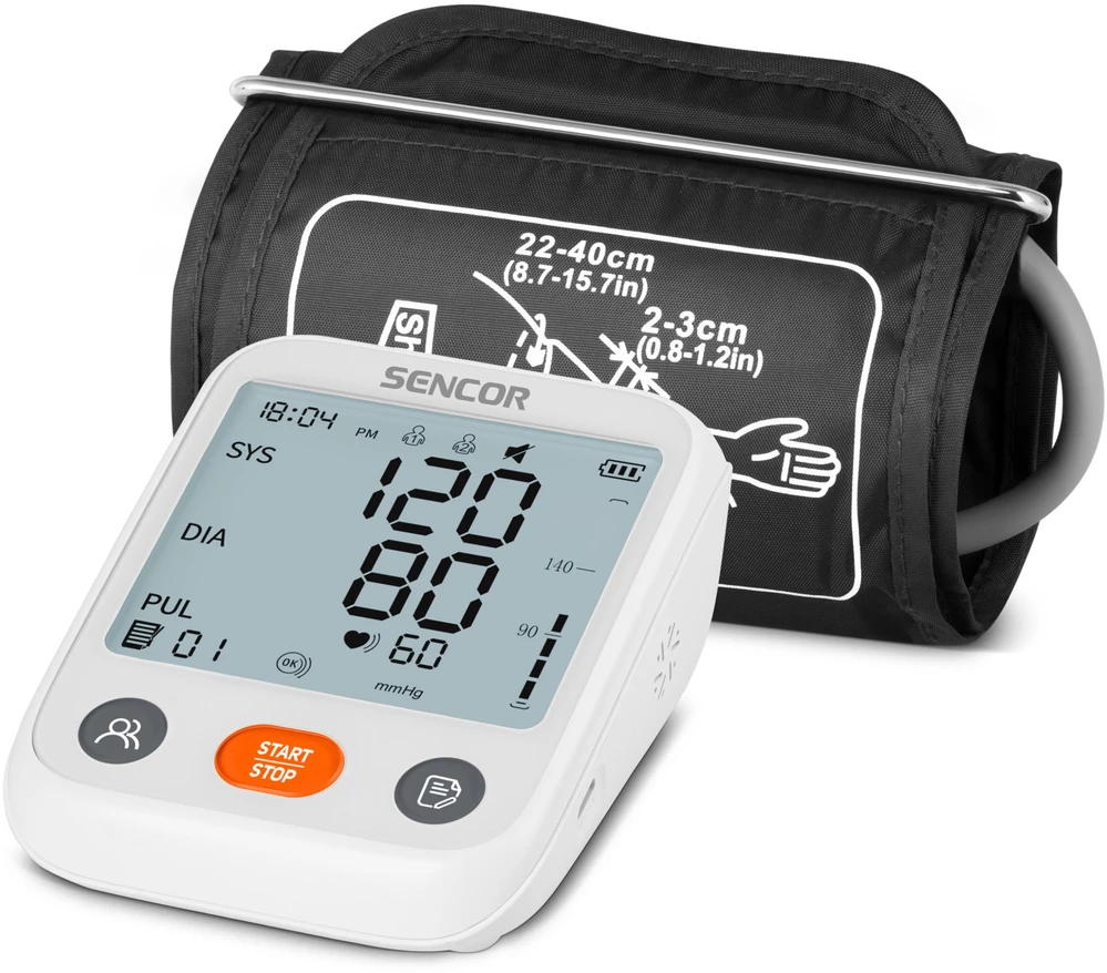 Kraujospūdžio matuoklis Sencor Sencor SBP 1150WH Blood Pressure Monitorius