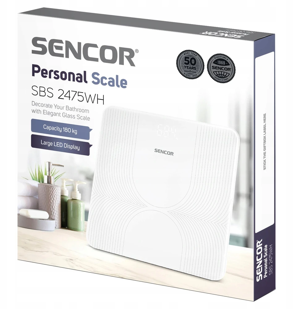 Svarstyklės Sencor SBS 2475WH