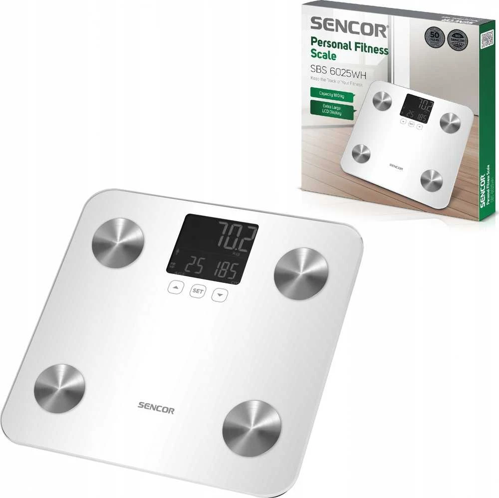 Vonios svarstyklės Sencor SBS 6025WH
