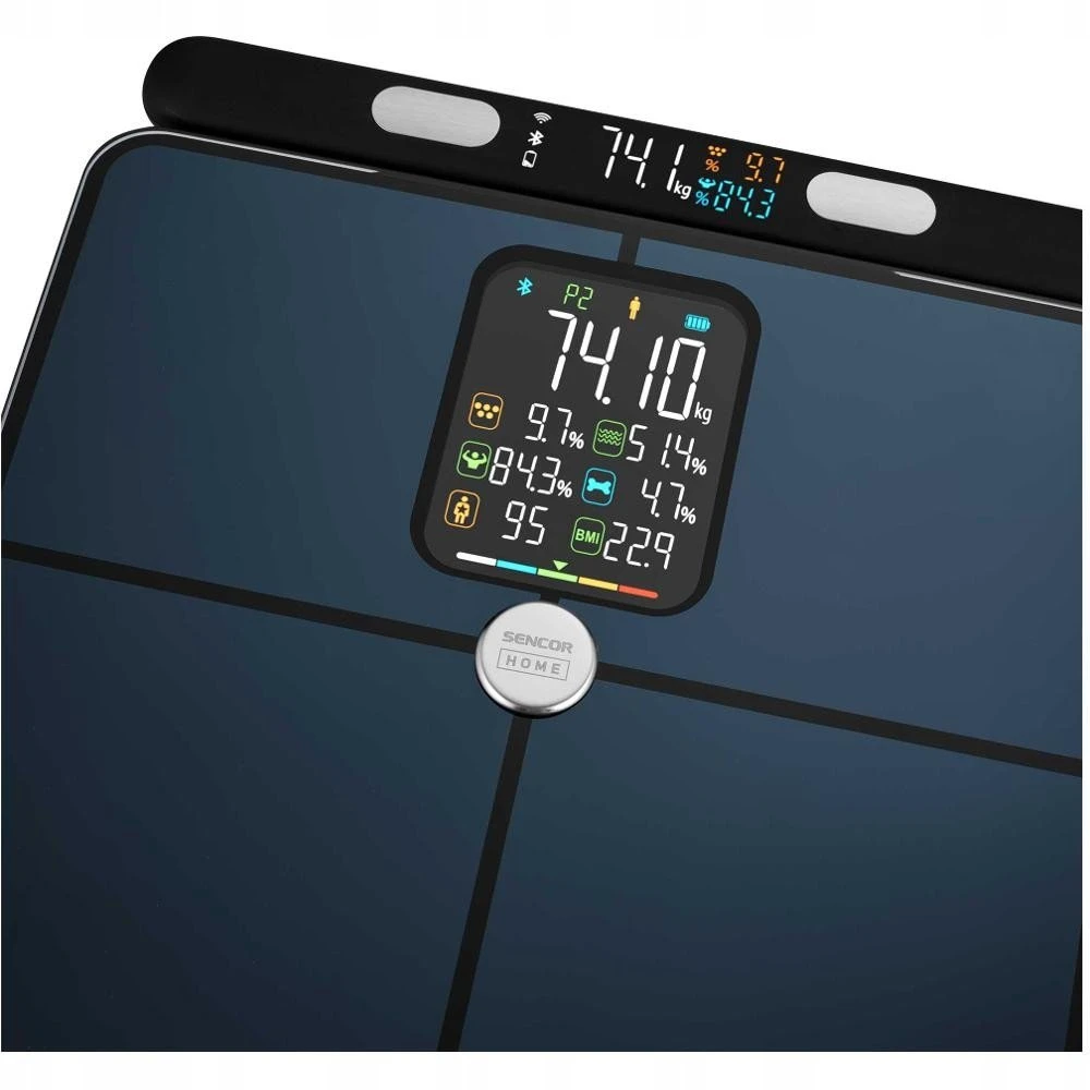 Vonios svarstyklės Sencor SBS 9102BK Svarstyklės Fitness Bluetooth