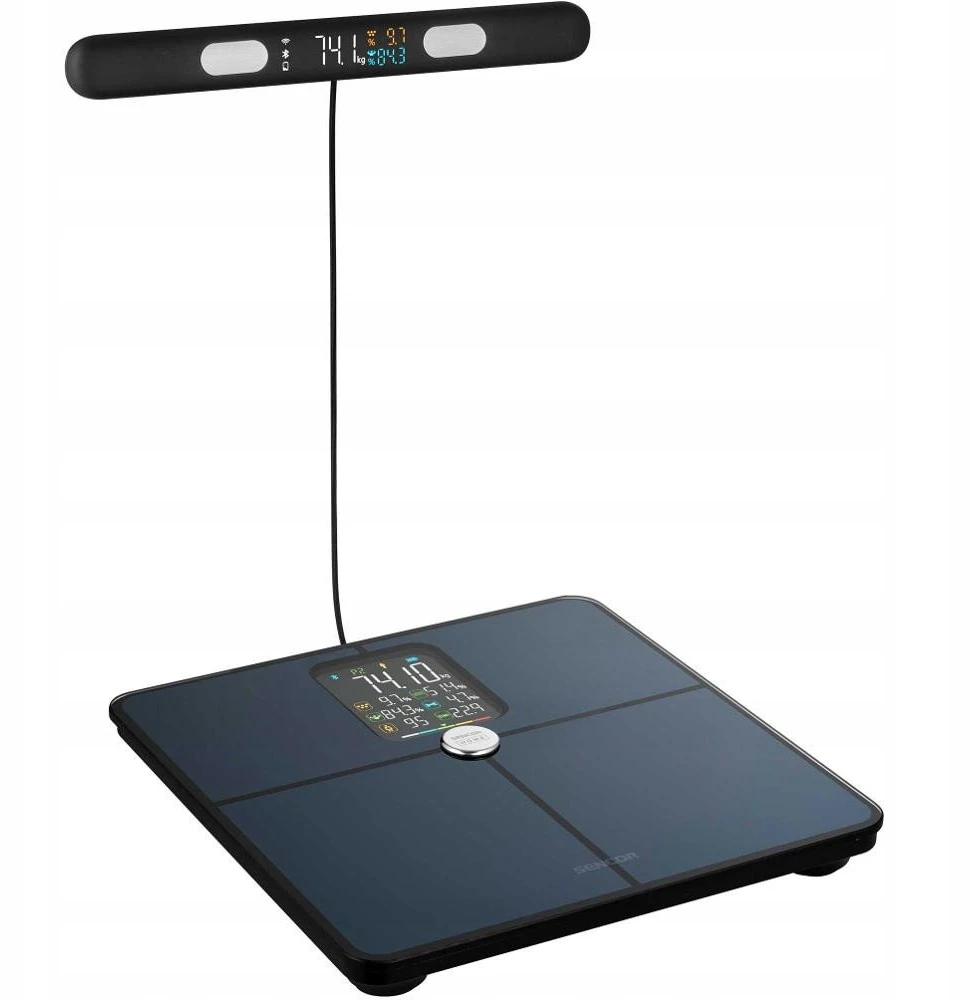 Vonios svarstyklės Sencor SBS 9102BK Svarstyklės Fitness Bluetooth