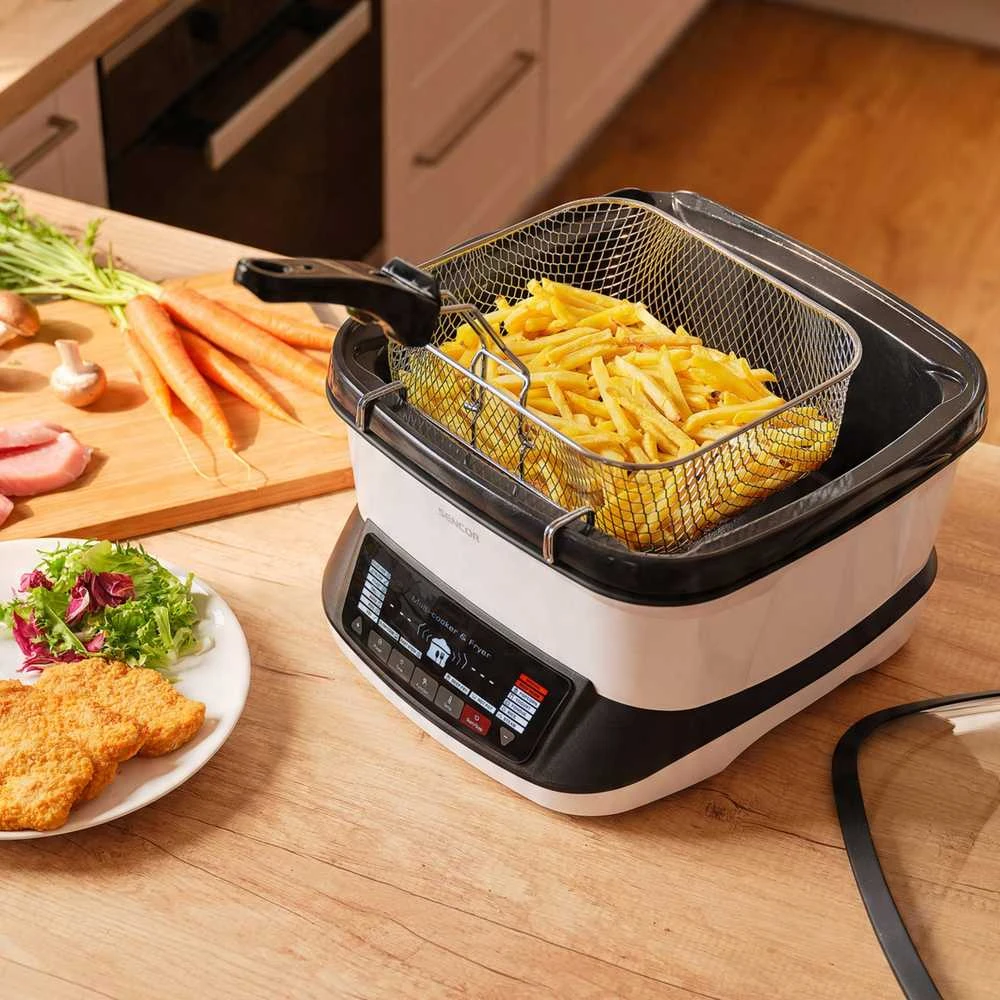 Gruzdintuvė beztłuszczowa Sencor SFR 9400WH Daugiafunkcis kepimo prietaisas 18in1 4.8L 1800W