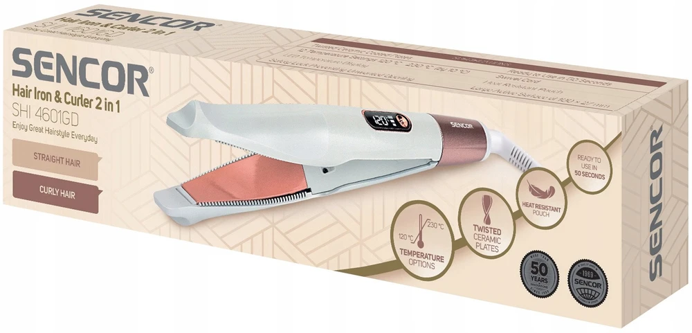 Plaukų tiesinimo žnyplės Sencor 4601GD