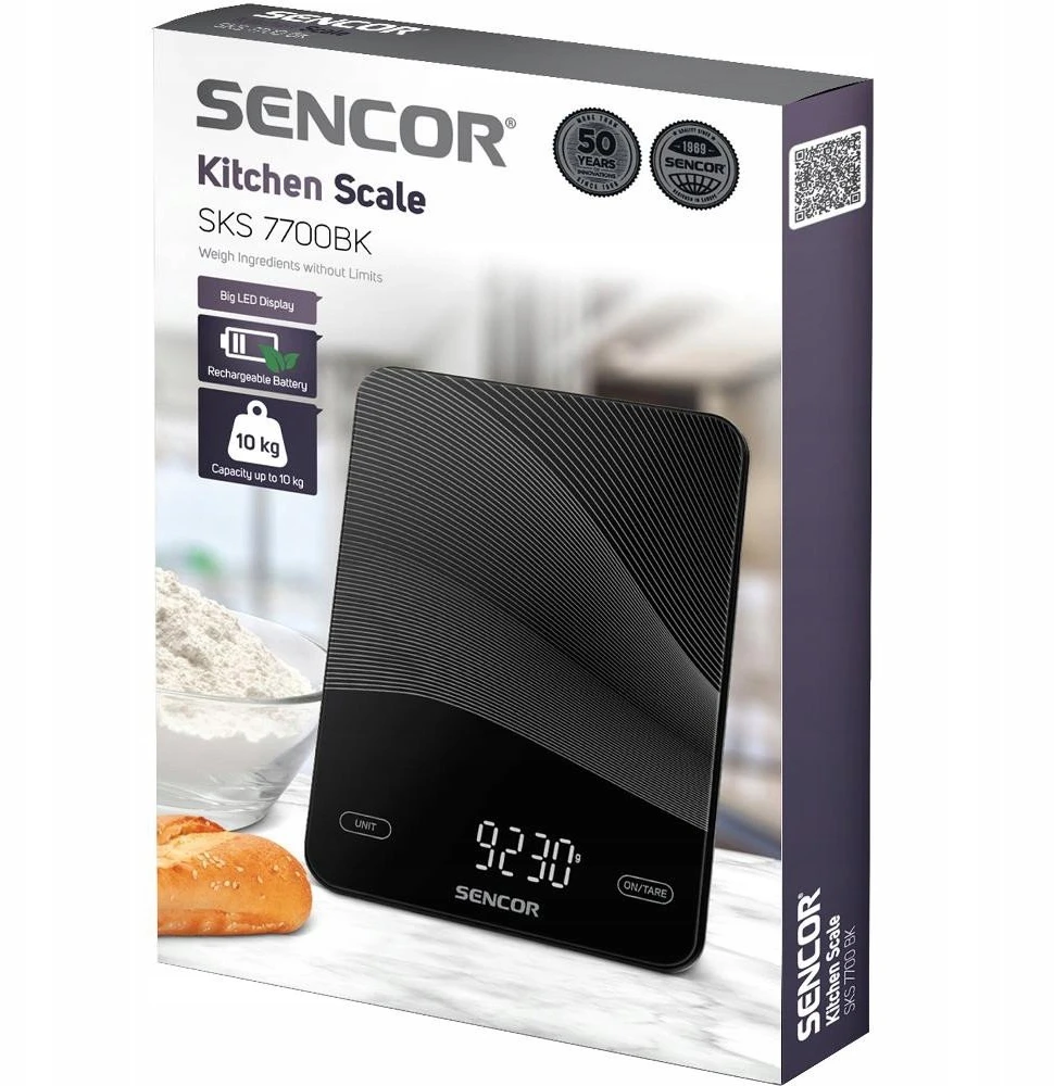 Virtuvinės svarstyklės Sencor SKS 7700BK