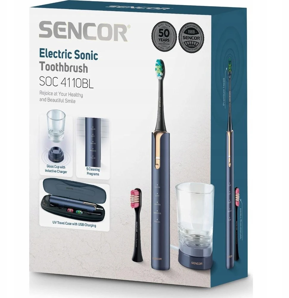 SOC 4110BL Sonic dantų šepetėlis SENCOR