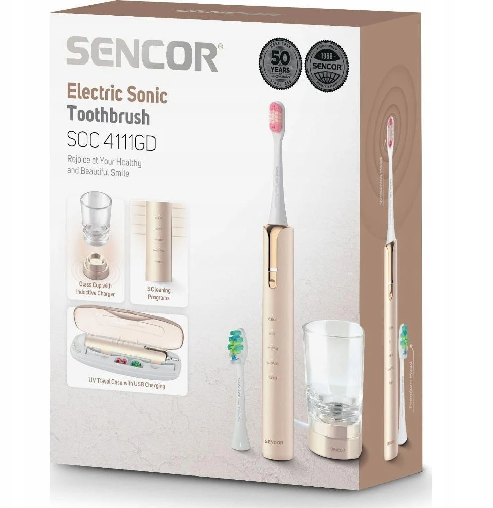 Šepetėlis Sencor SOC 4111GD Auksinis