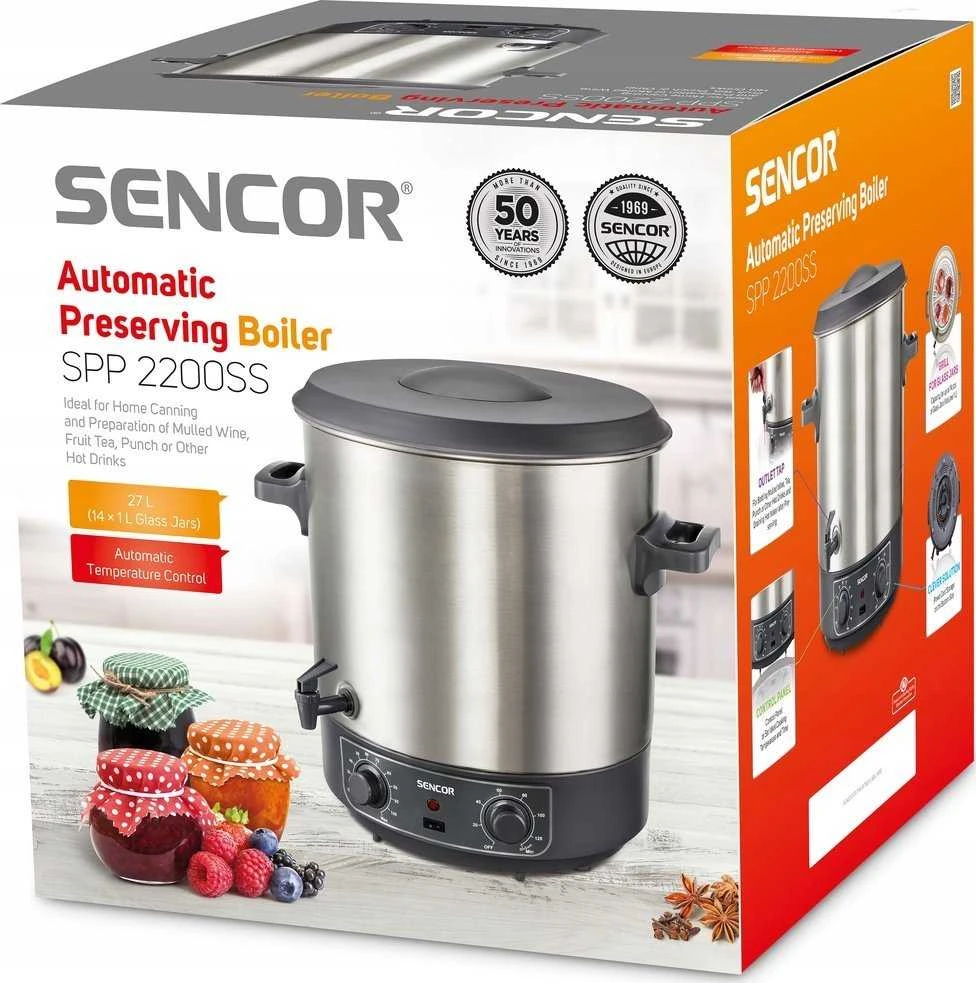 Sencor SPP 2200SS SENCOR pasterizavimo puodas