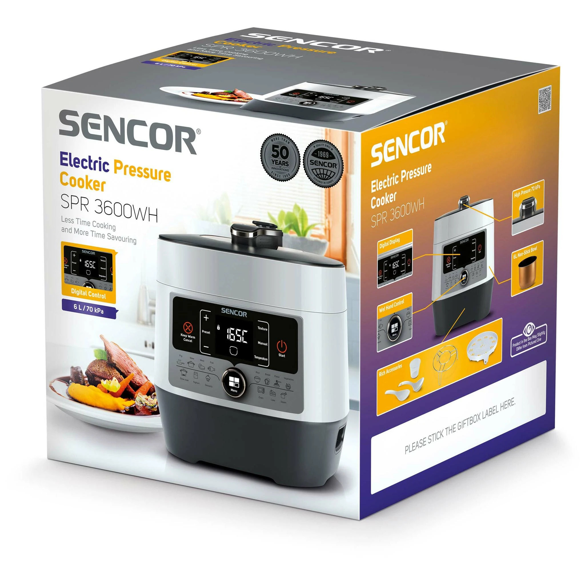 Sencor SPR 3600WH Elektrinis slėginis greitpuodis