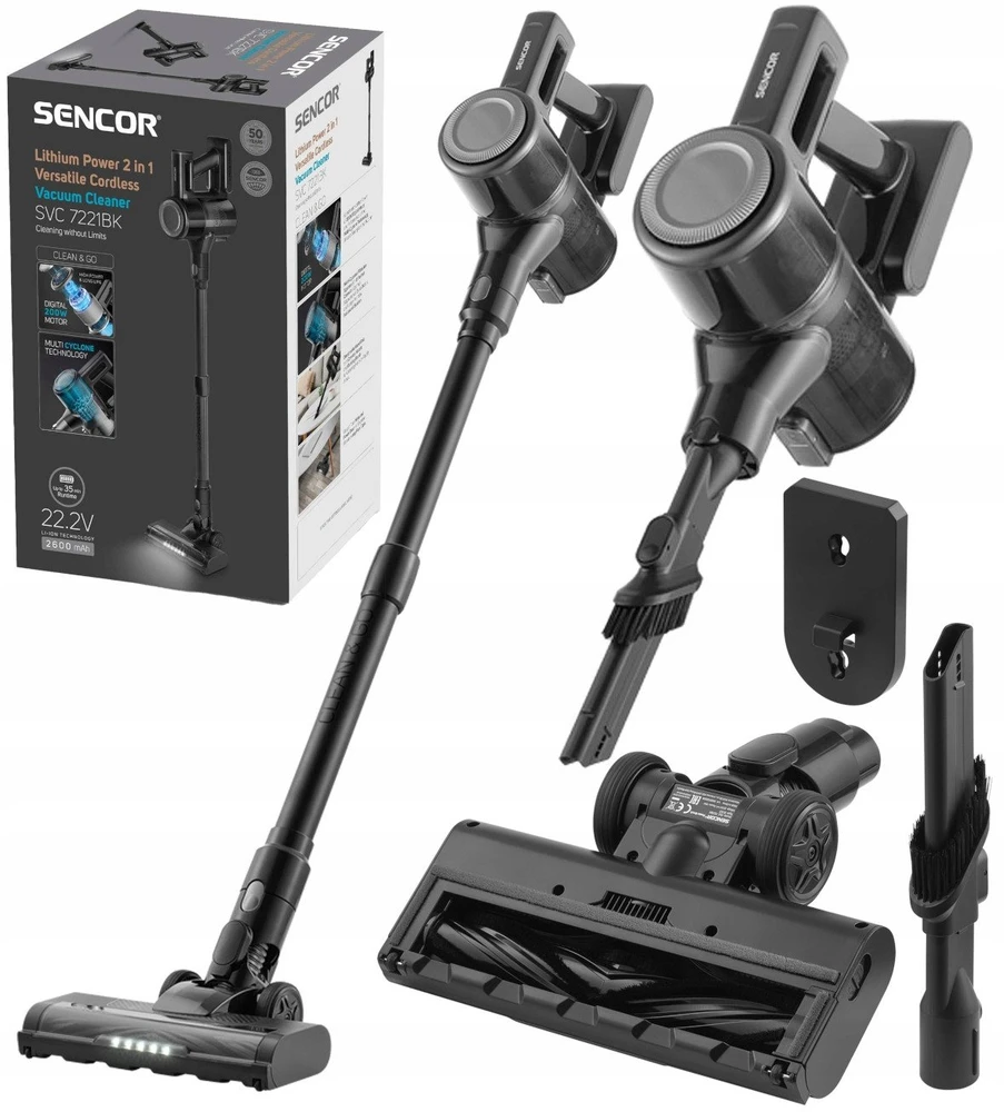 Dulkių siurblys vertikalus Sencor SVC 7221BK