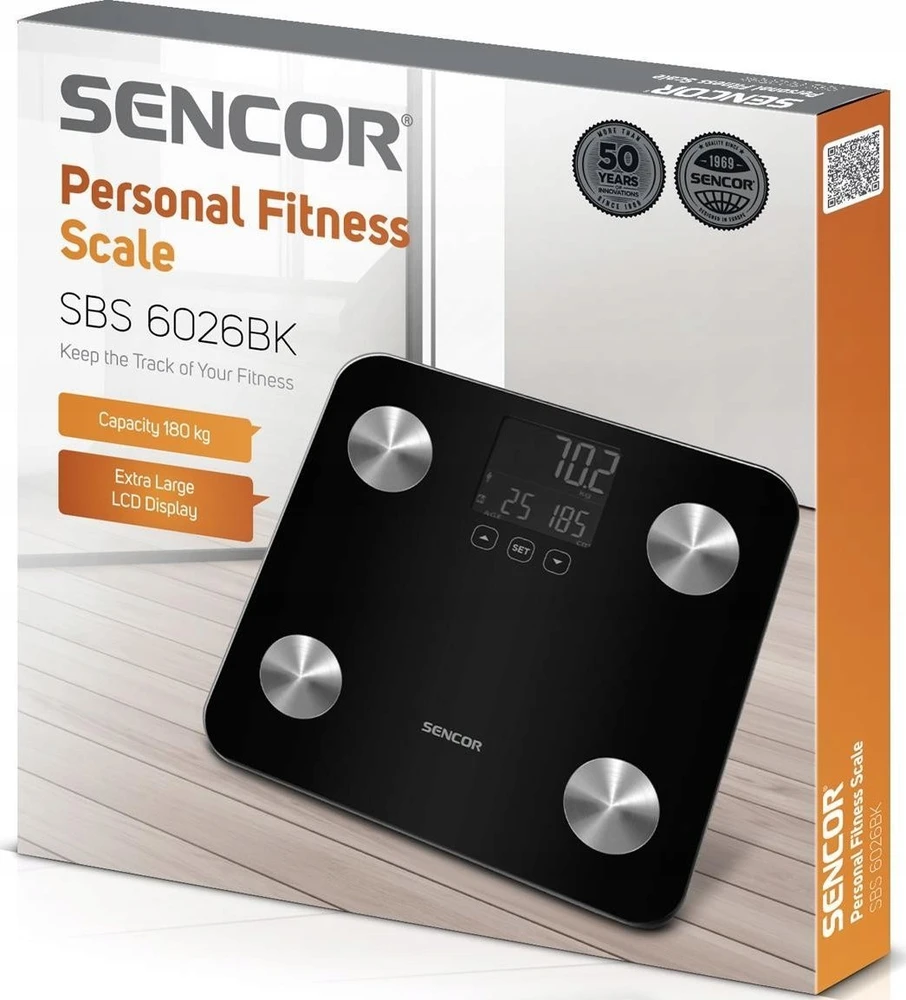 Sencor Vonios svarstyklės SBS 6026BK