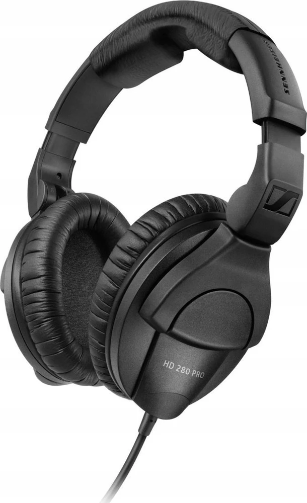 Sennheiser HD280 Pro su laidu, 3,5 mm Jack, Juodos spalvos