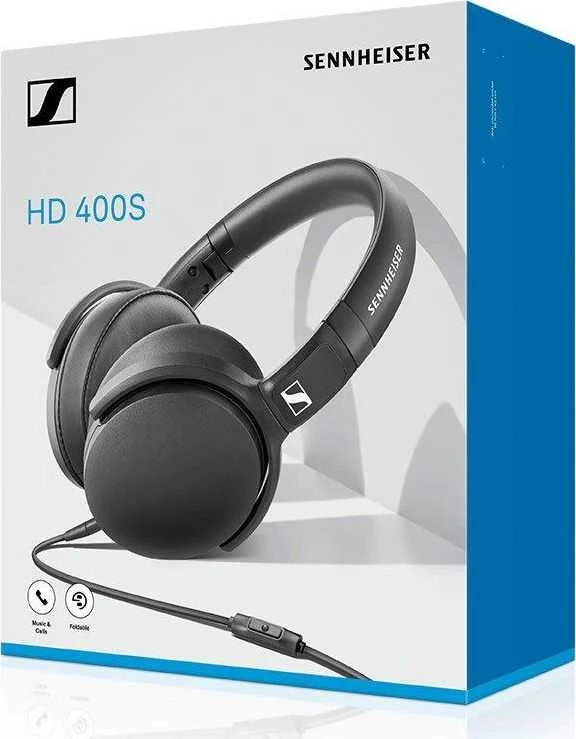 Ausinės Sennheiser HD 400S, juodos
