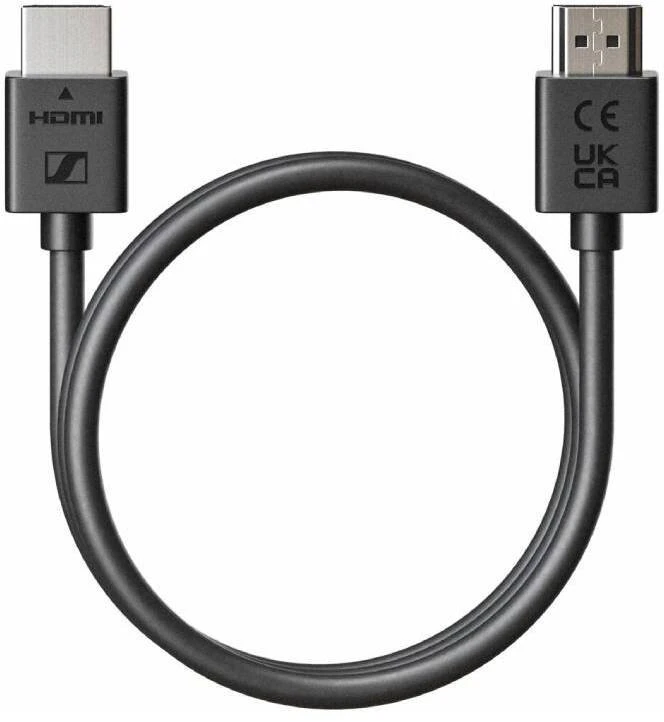 Sennheiser TeamConnect Bar M Premium didelės spartos HDMI kabelis su Ethernet HDMI vyriškas į HDMI vyrišką 1,5 m, skirtas TeamConnect Bar M, S