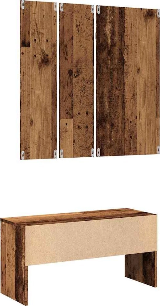 prieškambario baldų komplektas Old Wood Engineered Wood