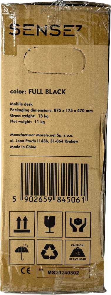 SENSE7 biuro konverteris rašomasis stalas Juodas 81 cmx40 cm
