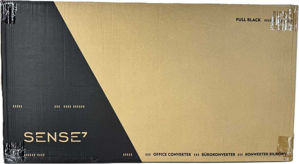 SENSE7 biuro konverteris rašomasis stalas Juodas 81 cmx40 cm