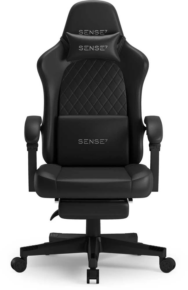 Žaidimų kėdė SENSE7 DEVON PU, juoda