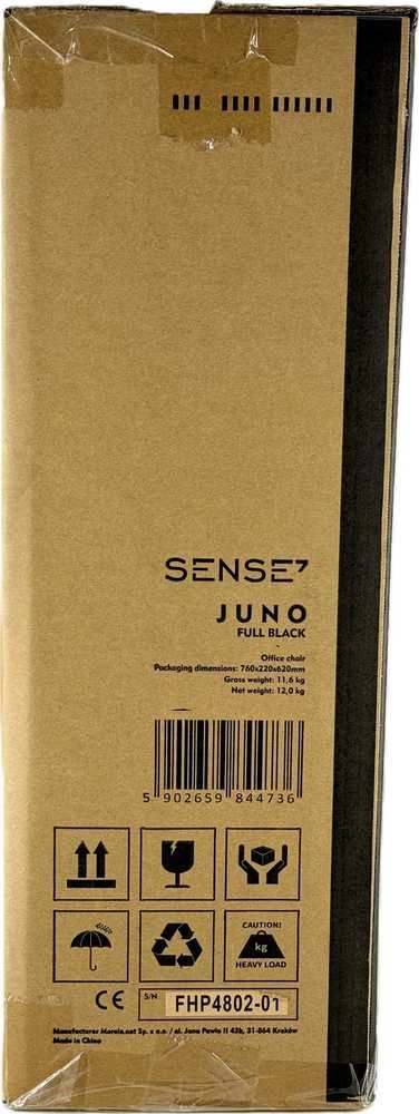 SENSE7 JUNO biuro kėdė, juoda