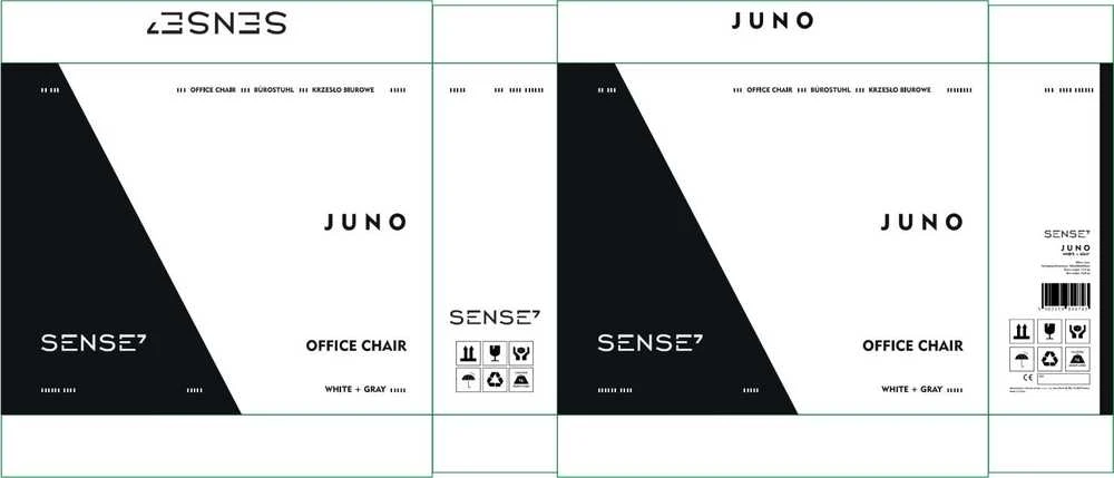 SENSE7 JUNO biuro kėdė, juoda