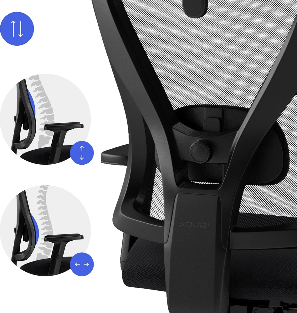 Biuro kėdė SENSE7 Tone, Juoda