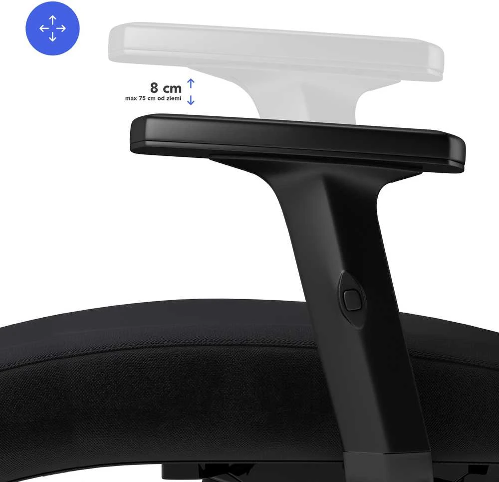 Biuro kėdė Sense7 TONE | juodos spalvos
