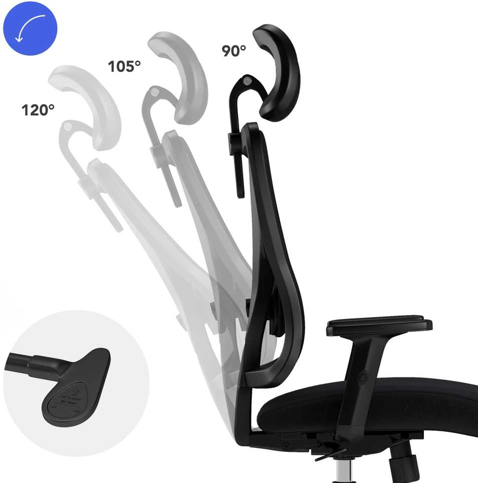 Biuro kėdė Sense7 TONE | juodos spalvos