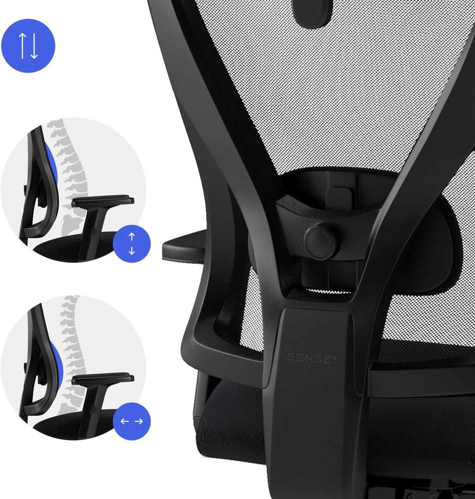 Biuro kėdė Sense7 TONE | juodos spalvos