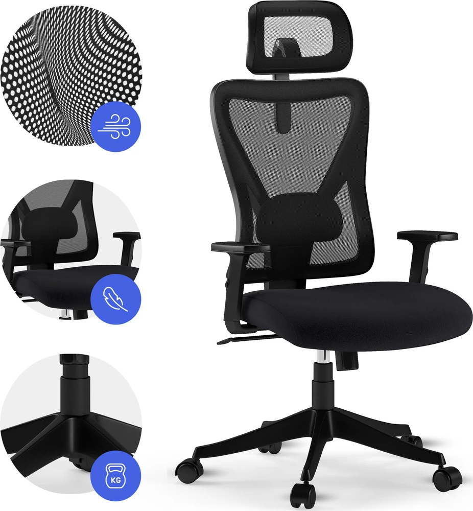 Biuro kėdė SENSE7 Tone, Juoda