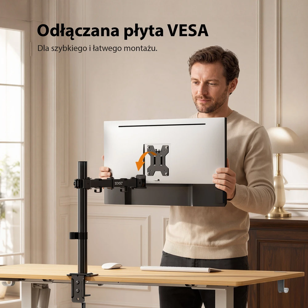 SENSE7 Laikiklis biurkowy na monitorius 17''-32'' FLOAT Light ARM