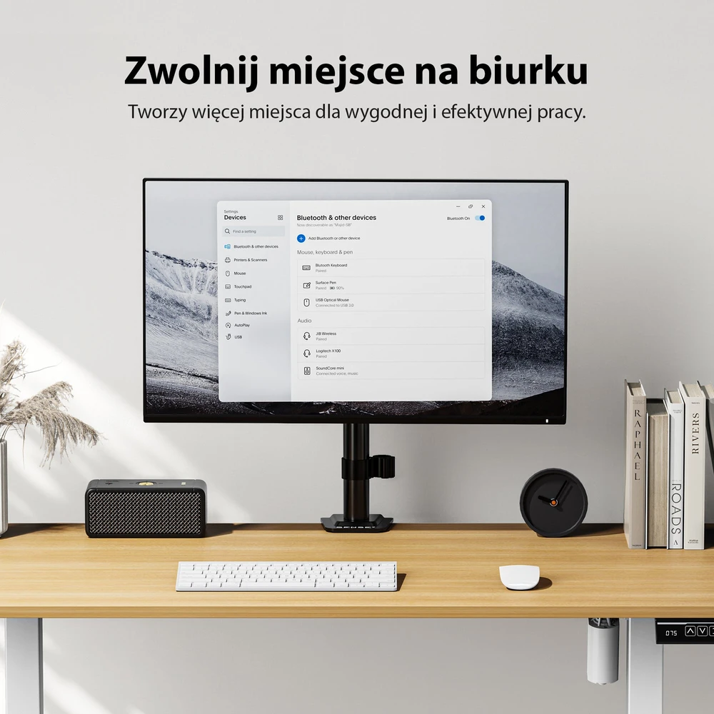 SENSE7 Laikiklis biurkowy na monitorius 17''-32'' FLOAT Light