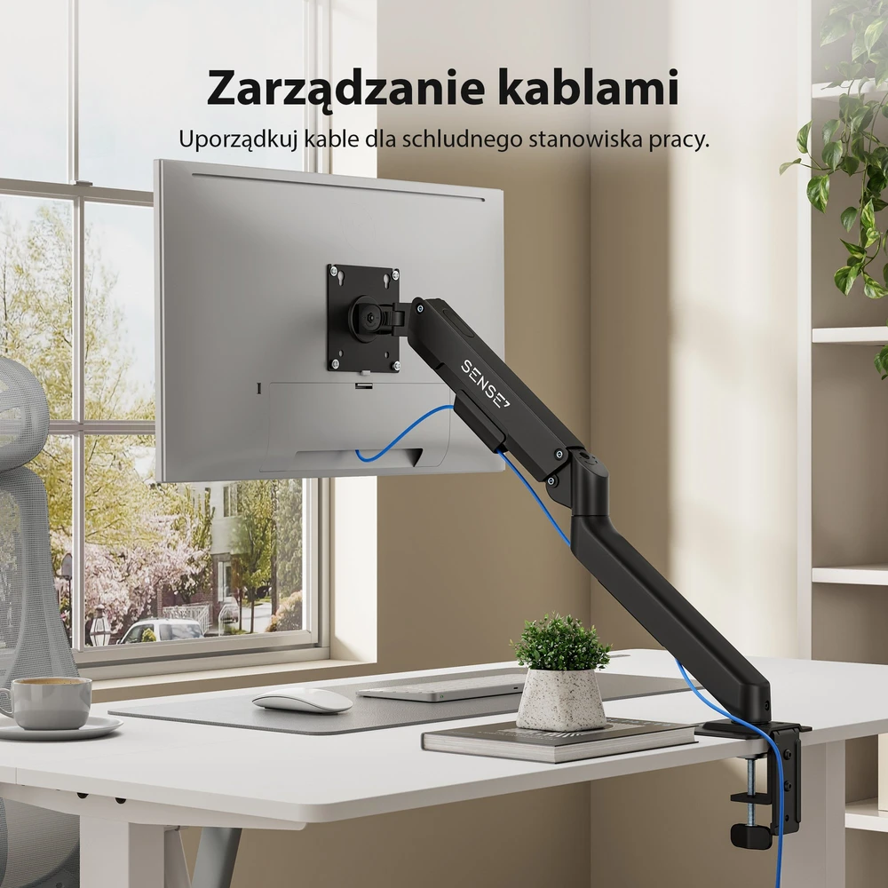 SENSE7 Laikiklis biurkowy na monitorius 17''-32'' HANG Light