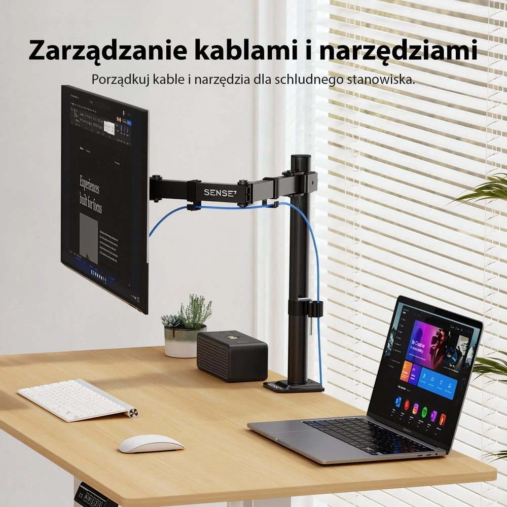 SENSE7 Laikiklis biurkowy na monitorius 17''-32'' FLOAT Light ARM