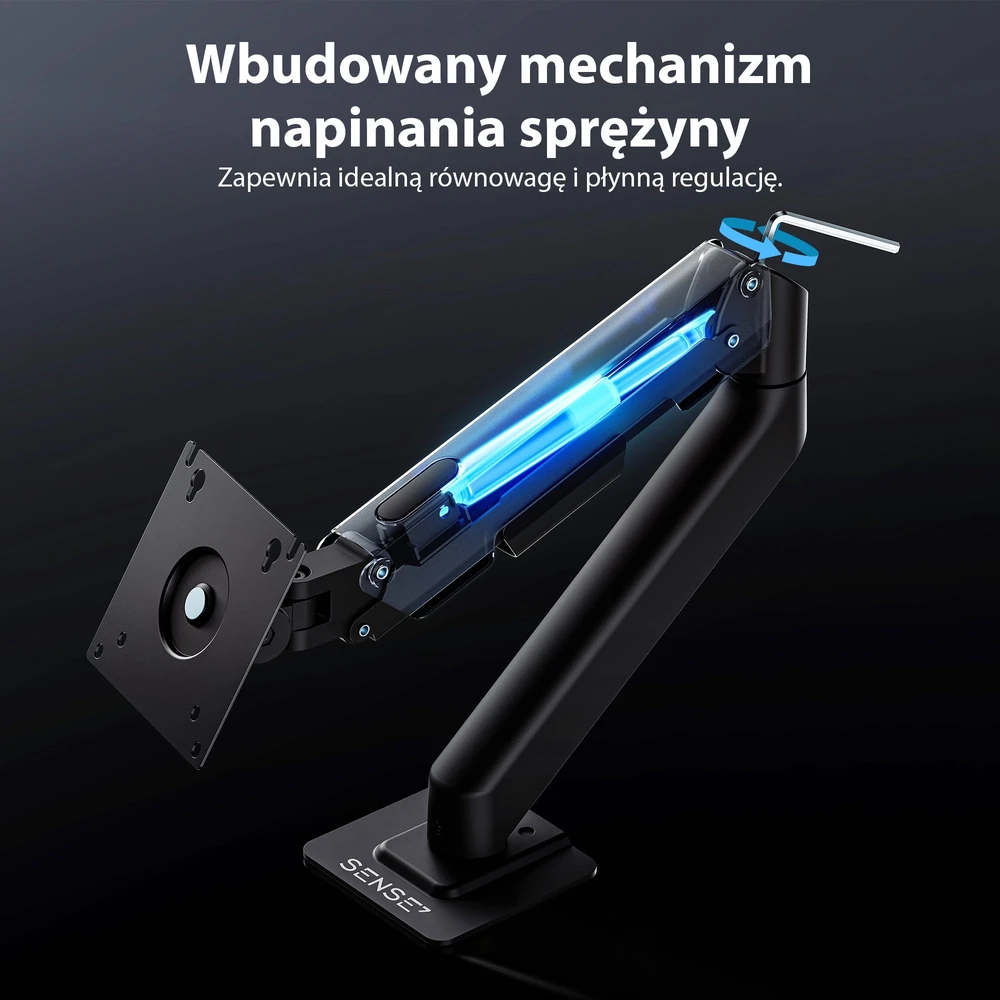 SENSE7 Laikiklis biurkowy na monitorius 17''-32'' HANG Light