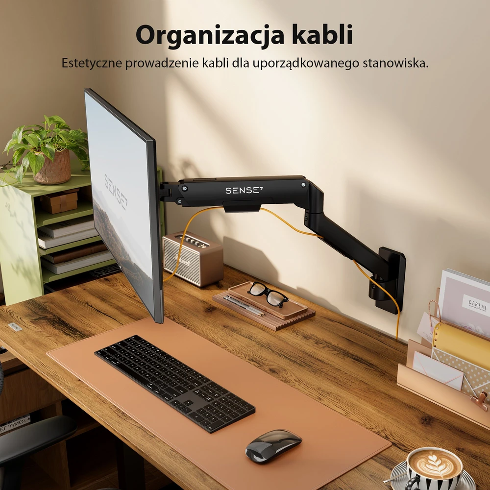 SENSE7 Laikiklis do ściany na monitorius 17''-32'' HANG Light WALL ARM