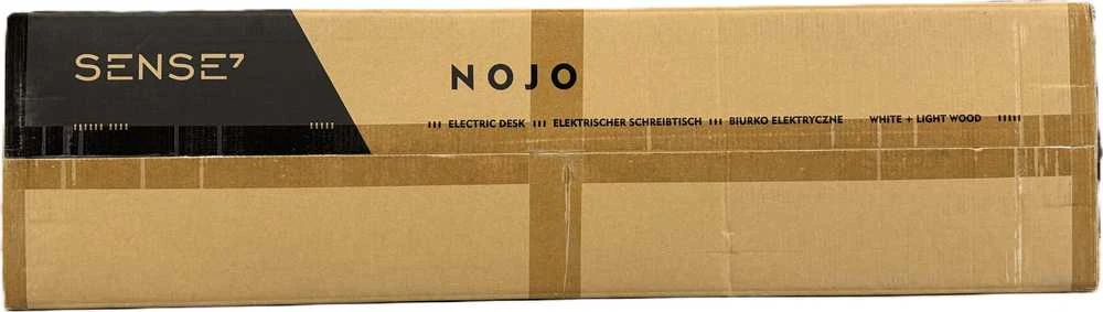 SENSE7 elektrinis stalas Nojo 120x60 Baltas Pine