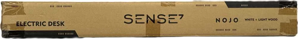 SENSE7 elektrinis stalas Nojo 120x60 Baltas Pine
