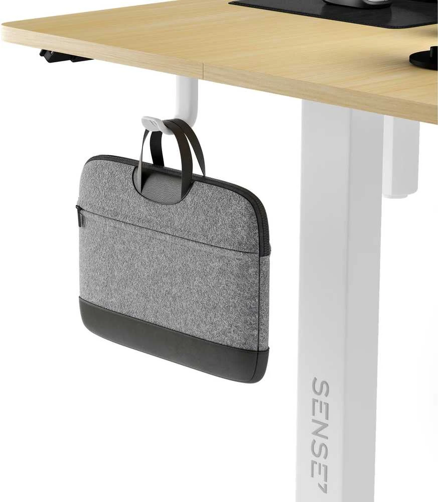 SENSE7 elektrinis stalas Nojo 120x60 Baltas Pine