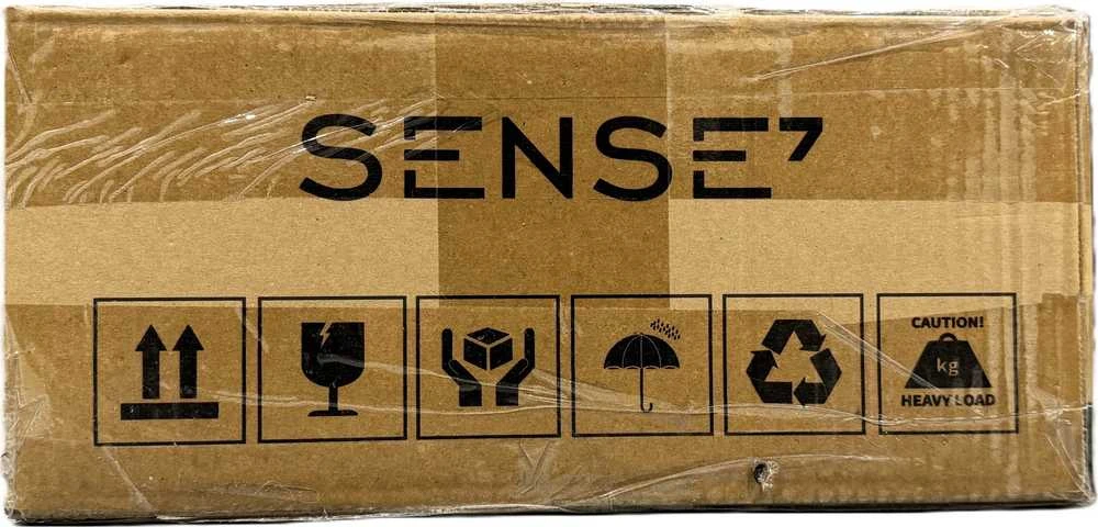 SENSE7 Nojo 120x60 Juodas Pine elektrinis rašomasis stalas