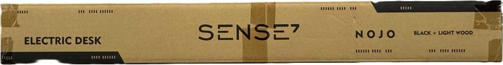 SENSE7 Nojo 120x60 Juodas Pine elektrinis rašomasis stalas