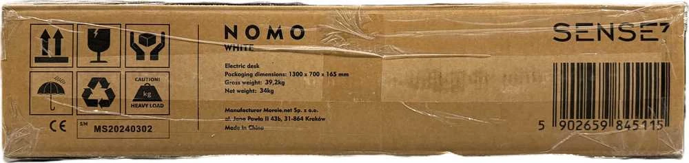 Biurko SENSE7 NOMO Balta 120 cm x 60 cm