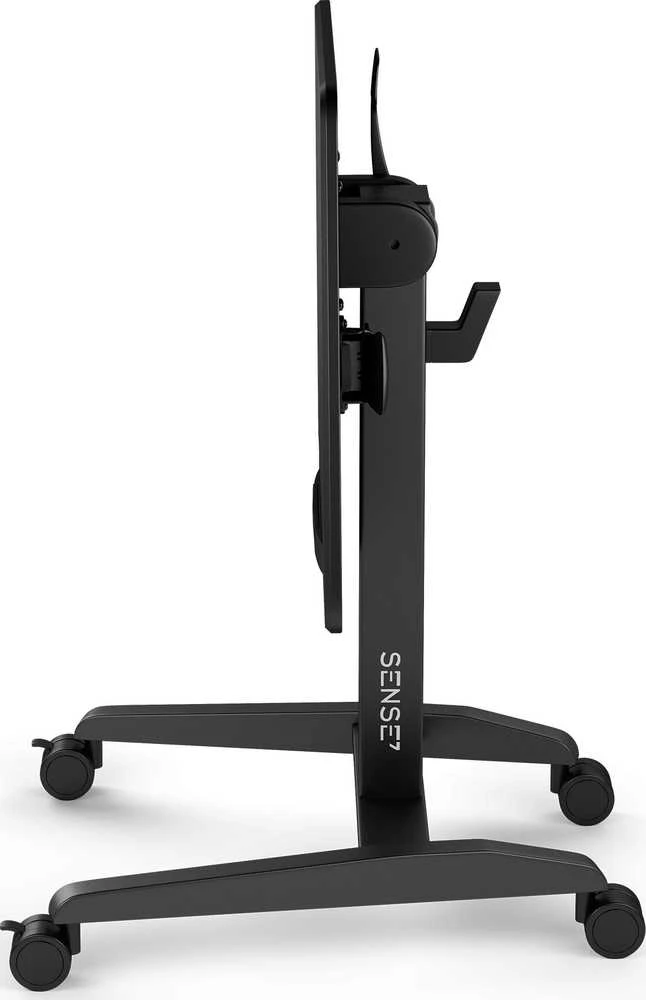 SENSE7 stalas mobilus stalas Juoda 70 cmx52 cm juoda