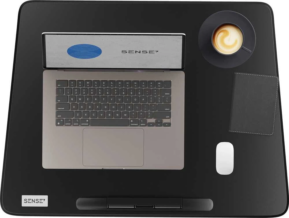 SENSE7 stalas mobilus stalas Juoda 70 cmx52 cm juoda