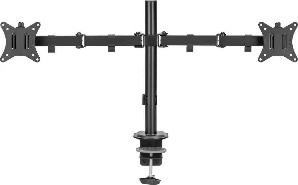 SENSE7 Stalinis laikiklis 2 monitoriams 17"-32" DVIGUBAS PLAUKIOJANTIS
