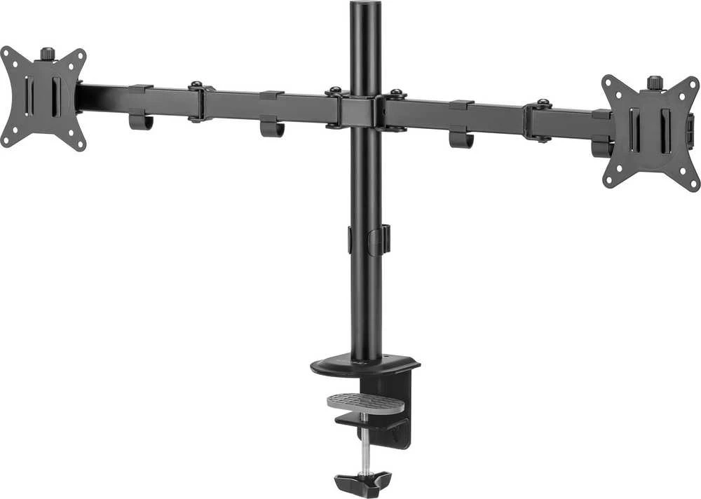 SENSE7 Stalinis laikiklis 2 monitoriams 17"-32" DVIGUBAS PLAUKIOJANTIS