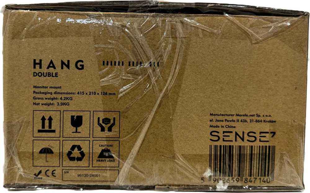 SENSE7 Stalo laikiklis 2 monitoriams, 17"-32" (dvigubas pakabinimas)