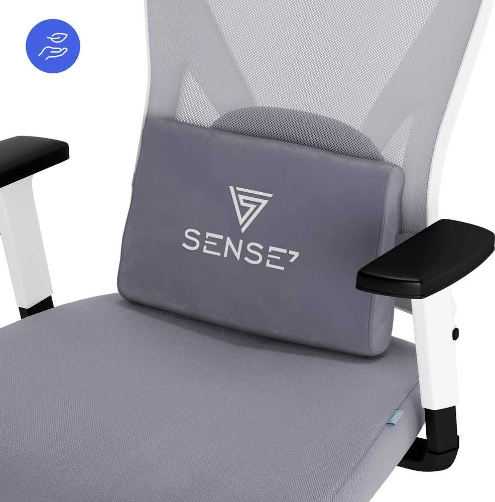 SENSE7 Tone biuro kėdė, balta ir pilka