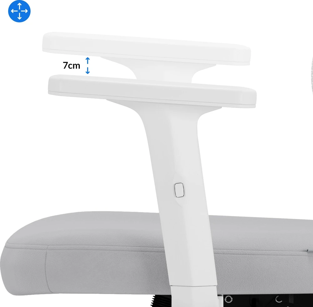 SENSE7 Veno biuro kėdė, balta