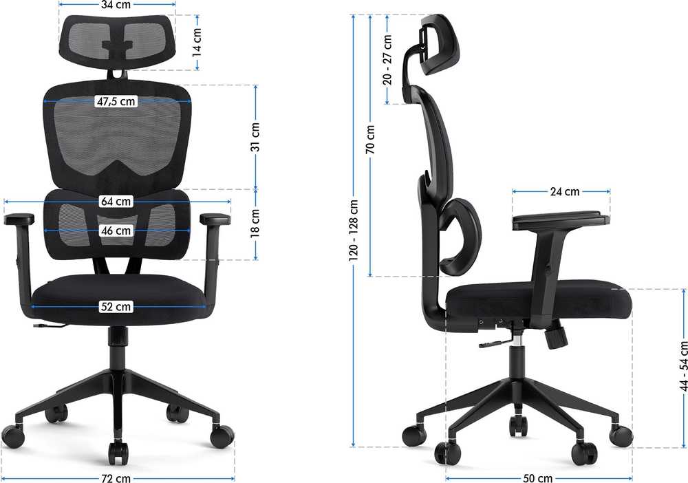 Biuro kėdė SENSE7 Veno, Juoda