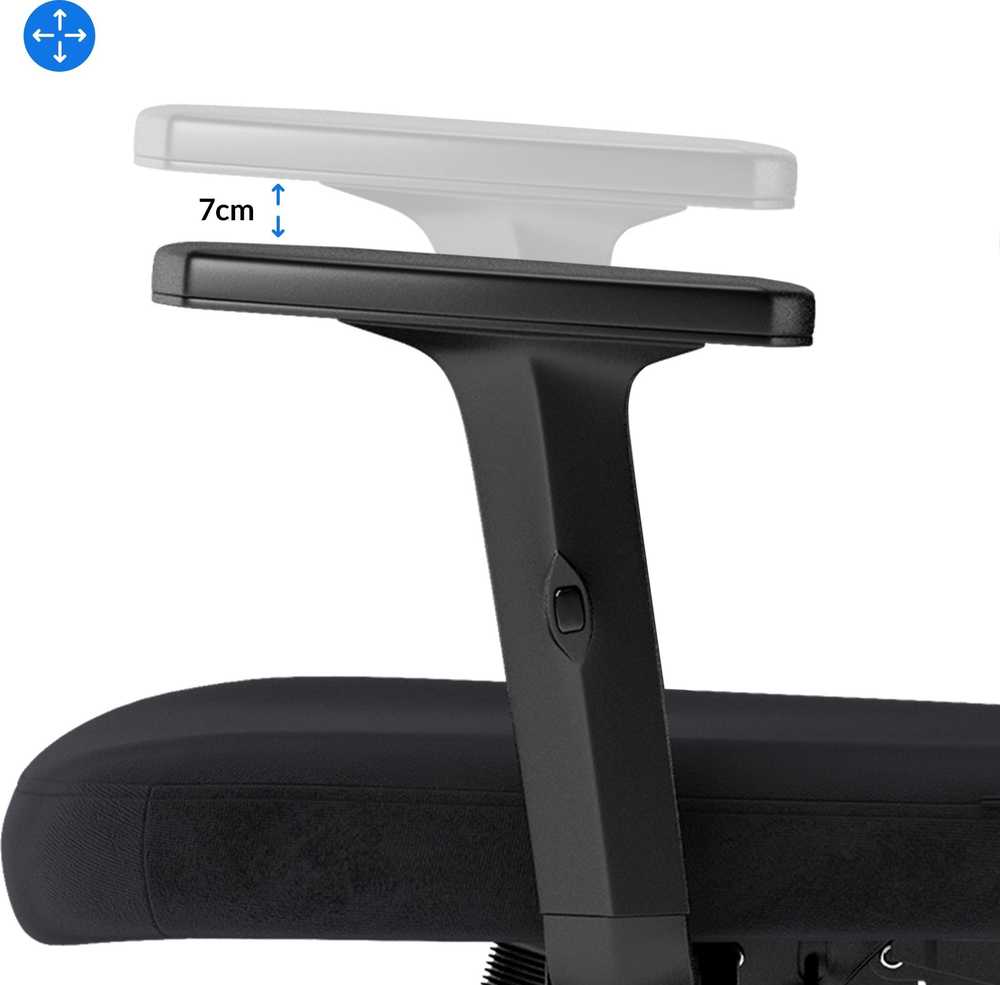 Biuro kėdė SENSE7 Veno, Juoda