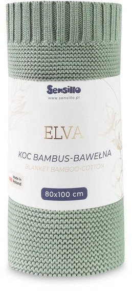 Sensillo KOC DLA DZIECKA ELVA 80X100 OLIVE HIPOALERGICZNY